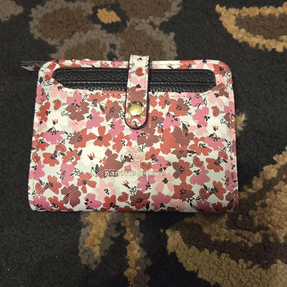 Nanette Lepore Accessories - Nwot Floral Wallet with Snap Closure